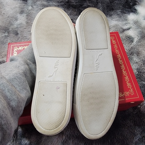 Rene Caovilla Black & White Pearl Sneakers - Picture 10 of 16